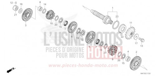 BOITE DE VITESSES (ARBRE INTERMEDIAIRE) ADV750S de 2025
